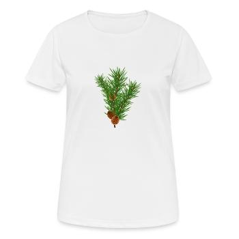 branche de pin - T-shirt respirant Femme - blanc - Devant - AI Model Female 172 dark (172cm)