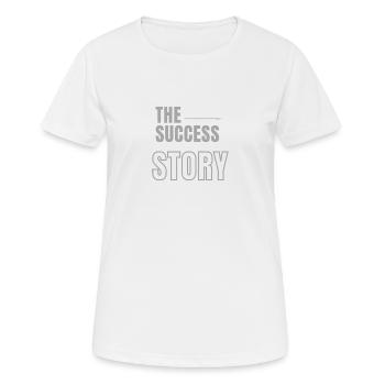 The success story - T-shirt respirant Femme - blanc - Devant - AI Model Female 172 dark (172cm)