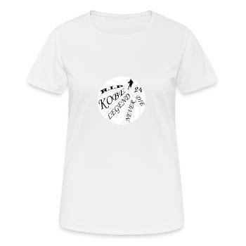 KOBE RIP LEGEND NEVER DIE - T-shirt respirant Femme - blanc - Devant - AI Model Female 172 dark (172cm)