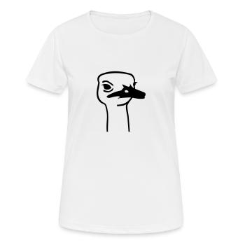 Strauß - Frauen T-Shirt atmungsaktiv - Weiß - Vorne - AI Model Female 172 dark (172cm)