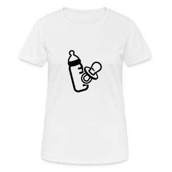 Bébé - T-shirt respirant Femme - blanc - Devant - AI Model Female 172 dark (172cm)