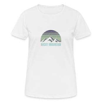 Rocky Mountain - Women's Breathable T-Shirt - white - Front - AI Model Female 172 dark (172cm)