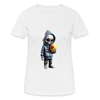 Trouver l’amour - T-shirt respirant Femme - blanc - Devant - AI Model Female 172 dark (172cm)