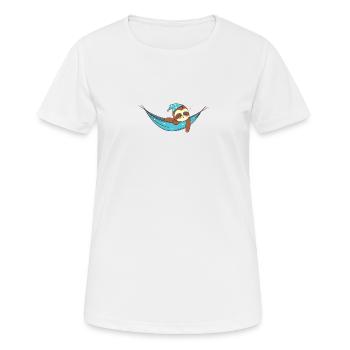Sleeping Sloth Cute Cute Sloth Gift Idea - Women's Breathable T-Shirt - white - Front - AI Model Female 172 dark (172cm)