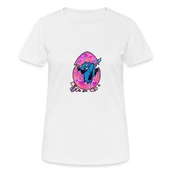 Blue Dragon Baby - Frauen T-Shirt atmungsaktiv - Weiß - Vorne - AI Model Female 172 dark (172cm)