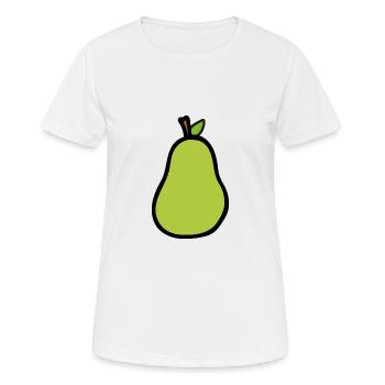 Birne - Frauen T-Shirt atmungsaktiv - Weiß - Vorne - AI Model Female 172 dark (172cm)