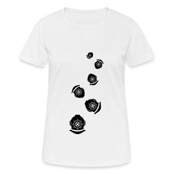 Apnoe Tauchen symbol - Frauen T-Shirt atmungsaktiv - Weiß - Vorne - AI Model Female 172 dark (172cm)