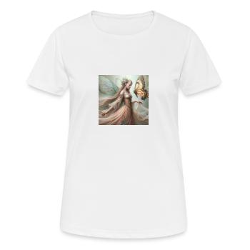 Schmetterlings-Fee. - Frauen T-Shirt atmungsaktiv - Weiß - Vorne - AI Model Female 172 dark (172cm)