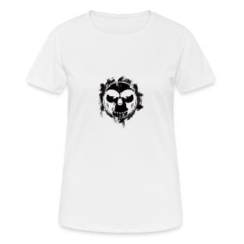 Crane singe - T-shirt respirant Femme - blanc - Devant - AI Model Female 172 dark (172cm)