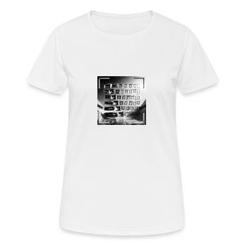 Dans Idle Art - Space Opera I - Frauen T-Shirt atmungsaktiv - Weiß - Vorne - AI Model Female 172 dark (172cm)