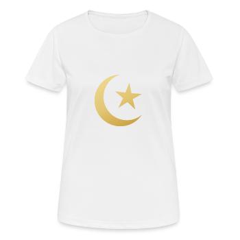 Ramadan Mubarak muslim islam Fasten moslem Allah - Frauen T-Shirt atmungsaktiv - Weiß - Vorne - AI Model Female 172 dark (172cm)