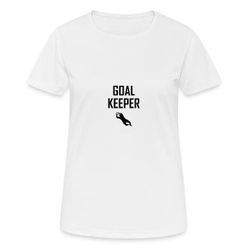 gardien de but - T-shirt respirant Femme - blanc - Devant - AI Model Female 172 dark (172cm)