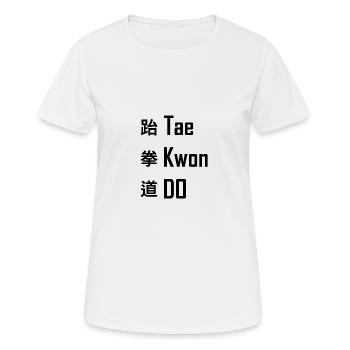 Tae kwon do - Women's Breathable T-Shirt - white - Front - AI Model Female 172 dark (172cm)