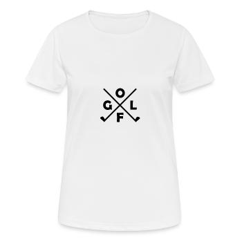 Club de golf - T-shirt respirant Femme - blanc - Devant - AI Model Female 172 dark (172cm)