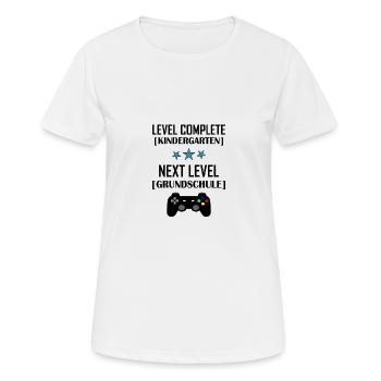 Einschulung - Frauen T-Shirt atmungsaktiv - Weiß - Vorne - AI Model Female 172 dark (172cm)