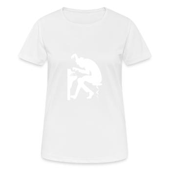 Le pianiste Pianiste Master Gift - T-shirt respirant Femme - blanc - Devant - AI Model Female 172 dark (172cm)