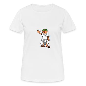 Les Romains ! Cadeau d’idée - T-shirt respirant Femme - blanc - Devant - AI Model Female 172 dark (172cm)