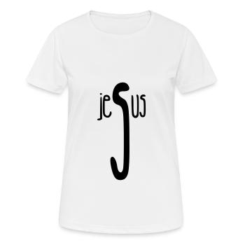 Jesus / Christianity / Catholic - Women's Breathable T-Shirt - white - Front - AI Model Female 172 dark (172cm)