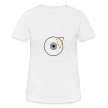 Only Vinyl DJ set - Frauen T-Shirt atmungsaktiv - Weiß - Vorne - AI Model Female 172 dark (172cm)