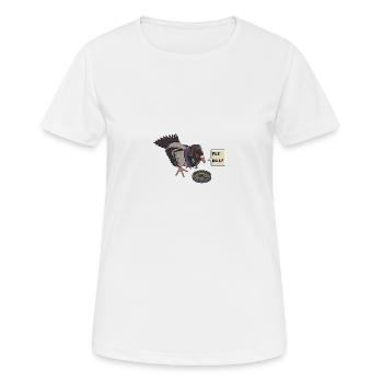Pigeon triste - T-shirt respirant Femme - blanc - Devant - AI Model Female 172 dark (172cm)