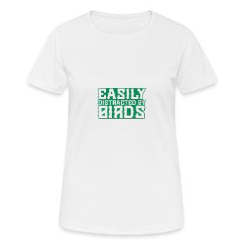 Faucon Oiseau Faucon - T-shirt respirant Femme - blanc - Devant - AI Model Female 172 dark (172cm)