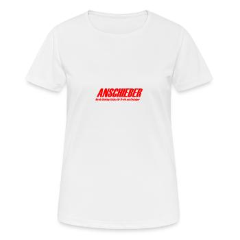ANSCHIEBER Stöcke - Frauen T-Shirt atmungsaktiv - Weiß - Vorne - AI Model Female 172 dark (172cm)