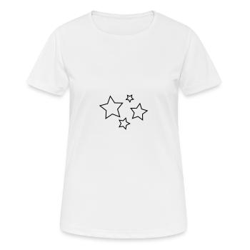 Stern Star Sternchen - Frauen T-Shirt atmungsaktiv - Weiß - Vorne - AI Model Female 172 dark (172cm)