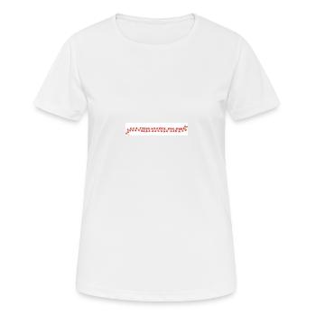 Band mit Herz - Frauen T-Shirt atmungsaktiv - Weiß - Vorne - AI Model Female 172 dark (172cm)