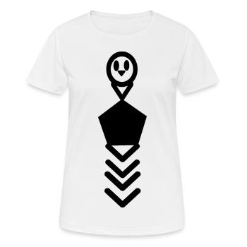 Crazy - Women's Breathable T-Shirt - white - Front - AI Model Female 172 dark (172cm)