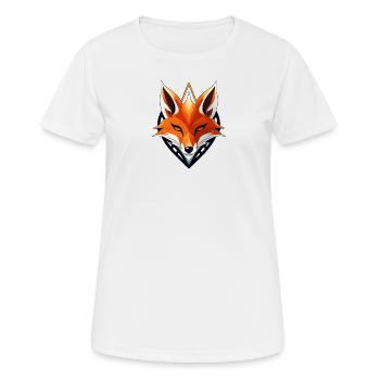 Fuchs-Logo, Fuchskopf - Frauen T-Shirt atmungsaktiv - Weiß - Vorne - AI Model Female 172 dark (172cm)