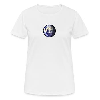 Erde - Frauen T-Shirt atmungsaktiv - Weiß - Vorne - AI Model Female 172 dark (172cm)