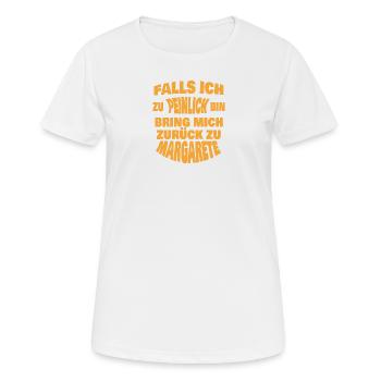Margarete - T-shirt respirant Femme - blanc - Devant - AI Model Female 172 dark (172cm)