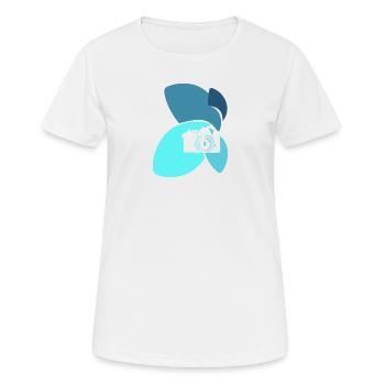 Photography Photographer SLR Camera - Women's Breathable T-Shirt - white - Front - AI Model Female 172 dark (172cm)