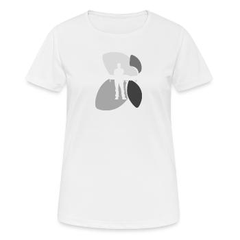 Stewardess Flight Attendant - Women's Breathable T-Shirt - white - Front - AI Model Female 172 dark (172cm)
