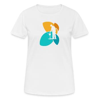 Jardinier Jardinier - T-shirt respirant Femme - blanc - Devant - AI Model Female 172 dark (172cm)