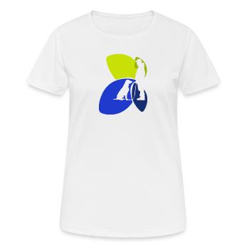 Dressage de chiens Éducateur canin - T-shirt respirant Femme - blanc - Devant - AI Model Female 172 dark (172cm)