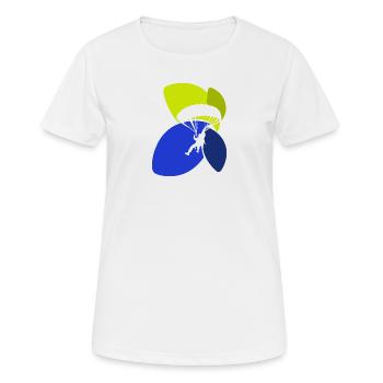 Paragliding Parachute Para - Women's Breathable T-Shirt - white - Front - AI Model Female 172 dark (172cm)