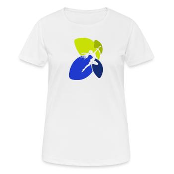 Handstand Gymnastik Gymnastiktrainer - Frauen T-Shirt atmungsaktiv - Weiß - Vorne - AI Model Female 172 dark (172cm)