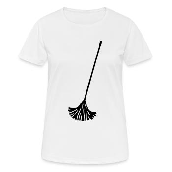 Mop - sweepers - Women's Breathable T-Shirt - white - Front - AI Model Female 172 dark (172cm)