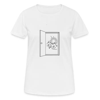 Outdoor - Women's Breathable T-Shirt - white - Front - AI Model Female 172 dark (172cm)