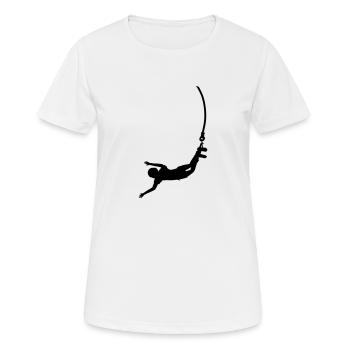 Bungee Jumping - Frauen T-Shirt atmungsaktiv - Weiß - Vorne - AI Model Female 172 dark (172cm)