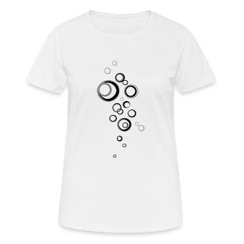 Kreise - Frauen T-Shirt atmungsaktiv - Weiß - Vorne - AI Model Female 172 dark (172cm)