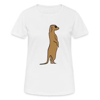Meerkats - Women's Breathable T-Shirt - white - Front - AI Model Female 172 dark (172cm)