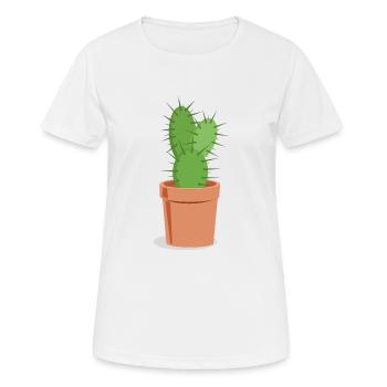 Cactus épineux - T-shirt respirant Femme - blanc - Devant - AI Model Female 172 dark (172cm)