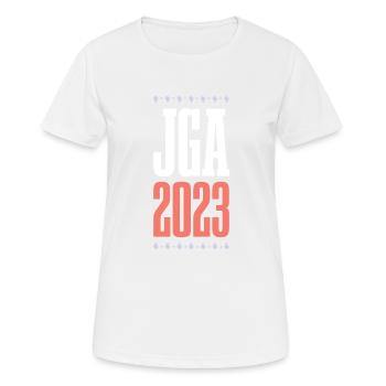 Jga 2023 Junggesellenabschied - Frauen T-Shirt atmungsaktiv - Weiß - Vorne - AI Model Female 172 dark (172cm)
