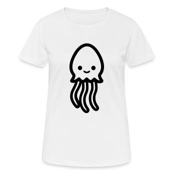 Méduse - T-shirt respirant Femme - blanc - Devant - AI Model Female 172 dark (172cm)