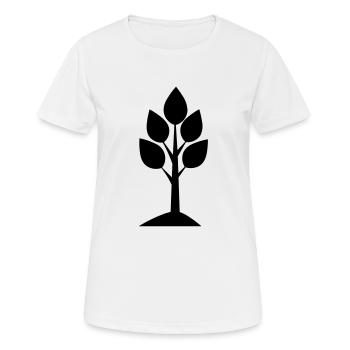 arbre - T-shirt respirant Femme - blanc - Devant - AI Model Female 172 dark (172cm)