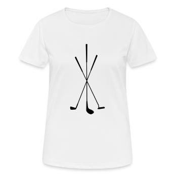 Golf - Clubs de golf - T-shirt respirant Femme - blanc - Devant - AI Model Female 172 dark (172cm)