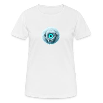 Le grand Yeti !!! - T-shirt respirant Femme - blanc - Devant - AI Model Female 172 dark (172cm)
