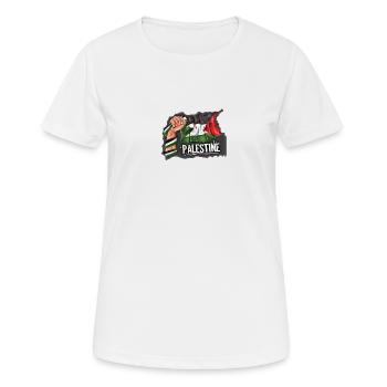 Palestine - Women's Breathable T-Shirt - white - Front - AI Model Female 172 dark (172cm)